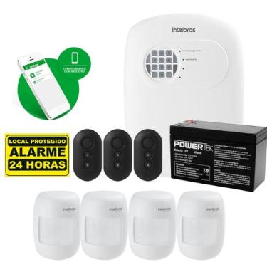 Imagem de Kit Alarme Intelbras Anm 24 Com App Celular 4 Sensor Cf