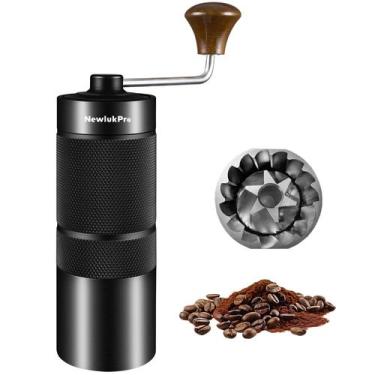 Imagem de Moedor de café NewlukPro M6 manual de alumínio 25mL prata