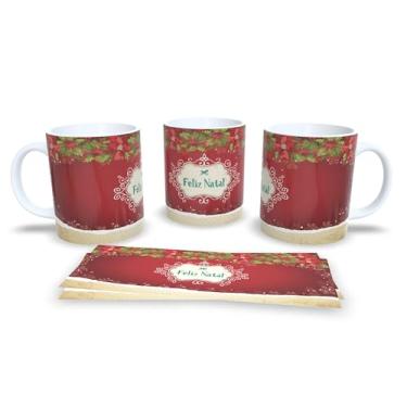 Imagem de Caneca Natalina de Cerâmica, Verde Água com Bonecos de Neve, 325ml, Design Decorativo Feliz Natal, Resistente a Microondas, Ideal para Casa e Escritório (18)