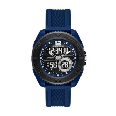 Imagem de Skechers Relógio masculino Greencraig analógico-digital azul de silicone, Azul