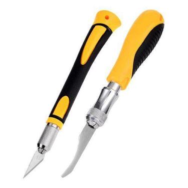 Imagem de Kit Estilete Rebarbador + Estilete De Precisão Emborrachado - Alpha We