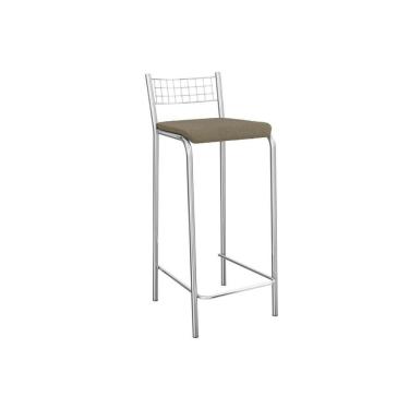 Imagem de Banqueta Sala De Jantar Gênova 1b705cr Aço 1 Un Cromado-boucle Bege Fendi - Kappesberg