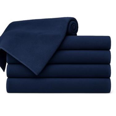 Imagem de Kit 05 Toalhas de Banho Adulto Gigante Alta Absorção 1,40 m x 70 cm Toque Macio Luxo (Azul Marinho)