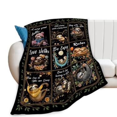 Imagem de Cobertor de preguiça, cobertor de preguiça, presentes de preguiça fofos, cobertores de flanela de lã para homens, meninos, mulheres, amantes, adultos, roupa de cama macia, presente para sofá-cama