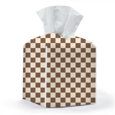 Imagem de Capa de caixa de lenços, suporte de caixa de lenços, quadrado com fundo de cinto, organizador decorativo de couro PU para mesa, bancada, banheiro, banheiro, carro, escritório, cabeceira, cozinha