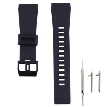 Imagem de Czjiaqh Pulseira masculina de resina de 24 mm compatível com Casio Ga2000 esportes ao ar livre à prova d'água pulseira de relógio acessórios fivela pulseira e pulseira (preto)