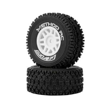 Imagem de METHOD RC 12mm Hex Geoform All-Terrain 1/16th Short Course Tires for ARRMA 1/16 Mojave GROM White Wheels Upgrades Part (2pcs Glued)