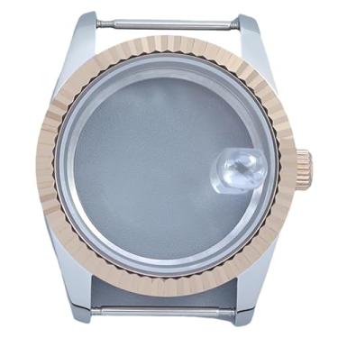 Imagem de FEIYASHI Caixa de relógio mergulhador de aço inoxidável de 36/39 mm, vidro de cristal de safira para movimento NH35/NH36 38 Miyota8215, Tampa inferior de vidro 3, 39MM+NH35/34/36/38 Movement, Caixa de