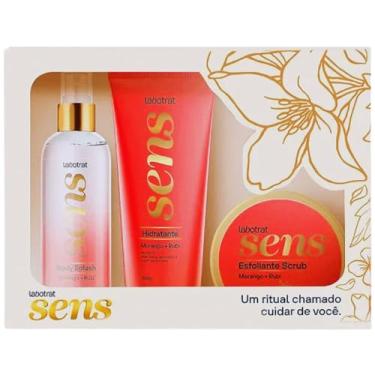 Imagem de Labotrat - Kit Desodorante Corpo Labotrat Sens C/3 Body/Hid/Esf Morango/Rubi