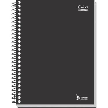 Imagem de Kit de Cadernos, Tamoio, 20 Matérias, Capa Dura, Neutro Preto, 400 Folhas, Pacote com 2