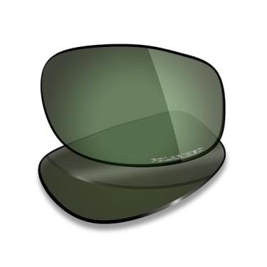 Imagem de Mryok Lentes de reposição polarizadas Plus para óculos de sol Maui Jim Longboard MJ222 61 mm, HD Polarized, proteção UV, resistente a impactos e ajuste perfeito - Cinza verde