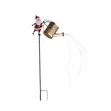 Imagem de Bothyi Regador solar luminoso para jardim, com estaca, decoração natalina, lanterna suspensa à prova d'água para quintal. Ideal para mães e amigos, Branco Quente