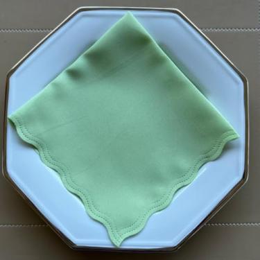 Imagem de Guardanapo de Tecido Oxford Kit 100 Acabamento a Laser 33 x 33 CM Mesa Posta (Verde Erva Doce)