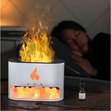 Imagem de Difusor Ultrassônico Chama 250ml – Aromaterapia, Purificação e Efeito Decorativo