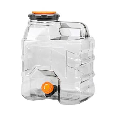 Imagem de kowaku Balde dispensador de água à prova de vazamentos, recipiente reutilizável para armazenamento de bebidas, recipiente para transporte de água, barril, 10l