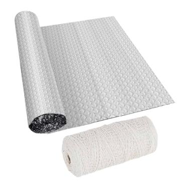 Imagem de MotiveTech Película isolante refletora de calor em rolo para janelas, proteção térmica para verão e inverno em sótãos, garagens, pisos, paredes e portas, 60cm X 300cm