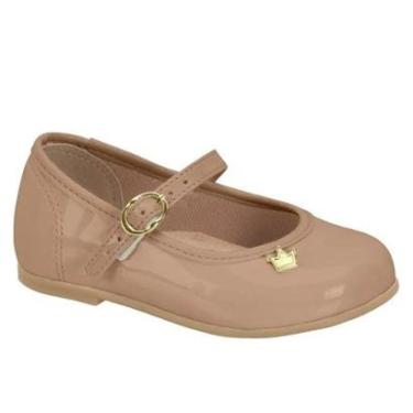 Imagem de Sapato Infantil Feminino Menina Baby Verniz Brilhante Molekinha Kids-Feminino