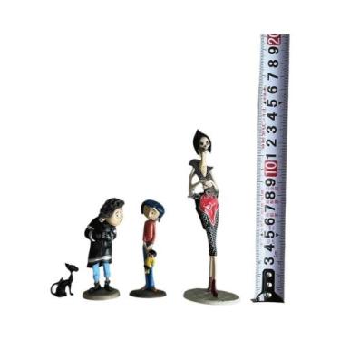 Imagem de Conjunto De Figuras De Anime Coraline 3PCS Modelo De Personagem Com Ju
