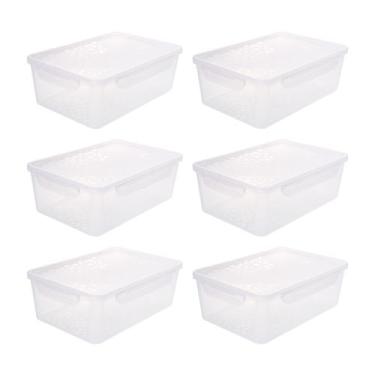 Imagem de Potes Herméticos 2,5l 6un Grande Resistente Tampa C Travas - NEOPLAS, 