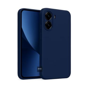 Imagem de Capa Capinha Case Compatível Xiaomi Poco X7 PRO Silicone Aveludada Anti Impacto Reforçada Emborrachado Com Proteção De Câmera Premium (AZUL MARINHO)