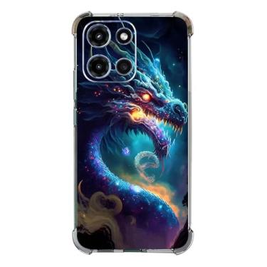 Imagem de Beaucov Capa para Moto G Play 2026, proteção contra quedas de dragão azul à prova de choque TPU capa protetora de corpo inteiro resistente a arranhões para Motorola Moto G Play 2026