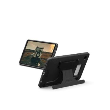 Imagem de URBAN ARMOR GEAR Capa UAG projetada para Samsung Galaxy Tab A9 Scout com alça de mão e suporte, capa protetora robusta à prova de quedas de grau militar, preta
