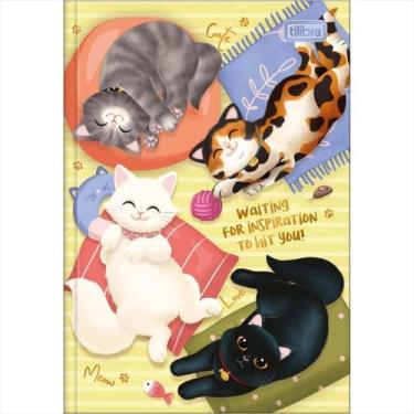 Imagem de Caderno Tilibra pequeno purrfect cats brochura 80 folhas