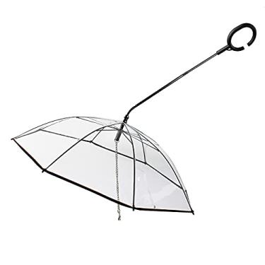 Imagem de Generic Guarda-Chuva para Animais de Estimação, Trela Transparente à Prova D'água Em TPU para Chihuahuas, Poodles Terriers, Babilônios, para Visibilidade na Chuva, para Segurança