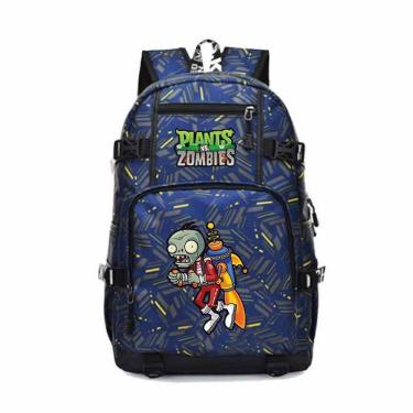 Imagem de Mochila Plants vs Zombies Cartoon Kids School Oxford Cloth