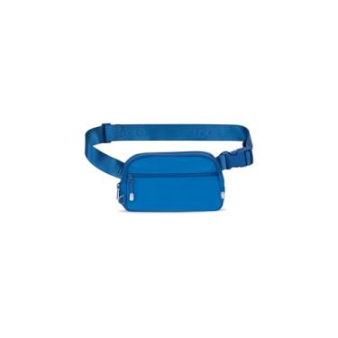 Imagem de LOLË Bolsa Jamie Belt | Bolsas transversais pequenas para mulheres | Essenciais de viagem para mulheres | Pochetes com alça ajustável, Marina Blue Bb84, One Size
