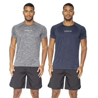 Imagem de Kit 2 Camisetas Dry Alpha Co Masculina-Masculino