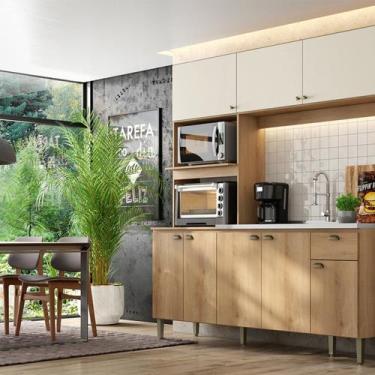 Imagem de Cozinha Compacta Moderna 230,2cm X 214cm X 52cm - THB Móveis