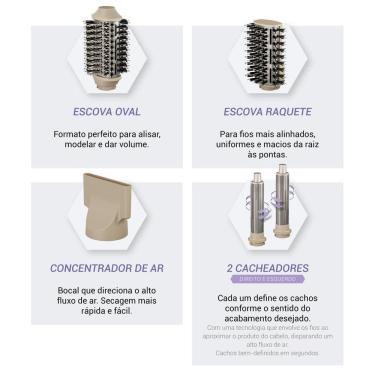 Imagem de Secador de Cabelos Philco 4 em 1 Dobrável Motor BLDC PSC3500