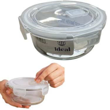 Imagem de Pote Hermético de Vidro, 650 ml Redondo