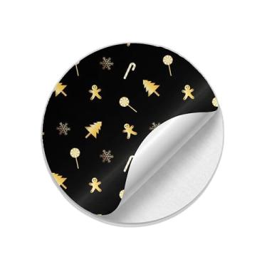 Imagem de Ladrilho Decorativo de Cerâmica Padrão Natalino Gradiente Dourado