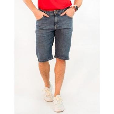 Imagem de Bermuda Masculina Jeans Clássica Slim Elastano Anticorpus-Masculino