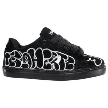 Imagem de Tênis Tesla Hertz Art Preto Grafite Bordado Skate Masculino-Masculino