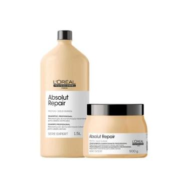 Imagem de L'Oréal Absolut Repair Gold Kit Shampoo 1,5L e Máscara 500g - LOréal P