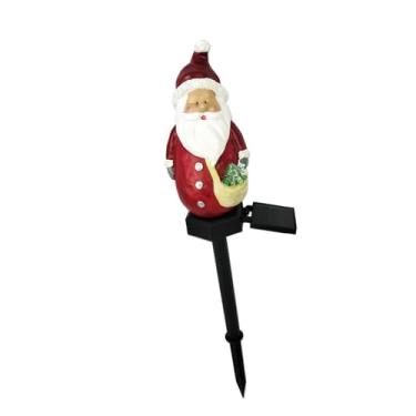 Imagem de RNXRZANK Luminária Solar de Natal para Jardim, com Figura de Papai Noel, Ideal para Decoração de Gramados, Parques, Quintais E Entradas de Garagem Durante As F, Estilo a