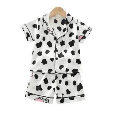 Imagem de Conjunto de Pijamas de Verão para Bebês e Meninas - 2 Peças (Camisa e 