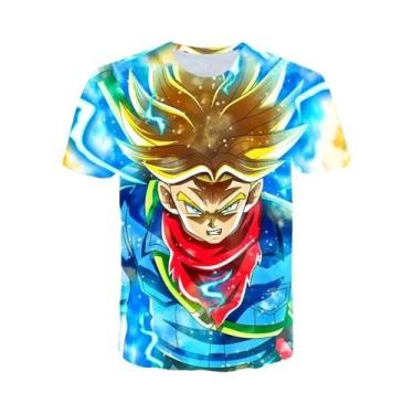 Imagem de Camiseta Dragon Ball Son Goku Vegeta Para Adultos E Crianças, Manga Cu
