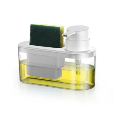 Imagem de Porta Detergente/Esponja com Dispenser, Vs, Off-White, Branco