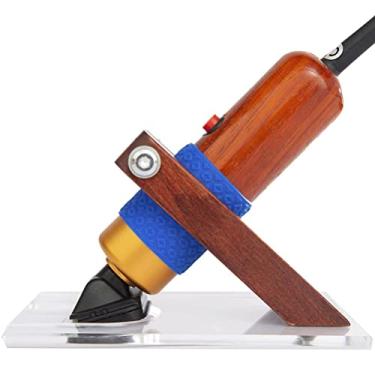 Imagem de POCREATION Suporte para Aparador de Carpetes, Suporte de Mesa para Cortadores de Tufos de Tapete Com Material Acrílico e Madeira Sólida, Cantos Arredondados Seguros ()