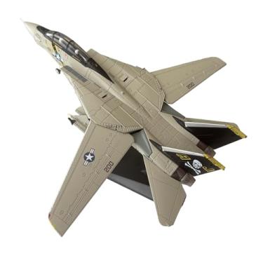 Imagem de menolana Modelo de avião F-14A na escala 1:100 com suporte de exibição, ornamento, modelo simulado de avião de, brinquedo para bar, casa, armário de