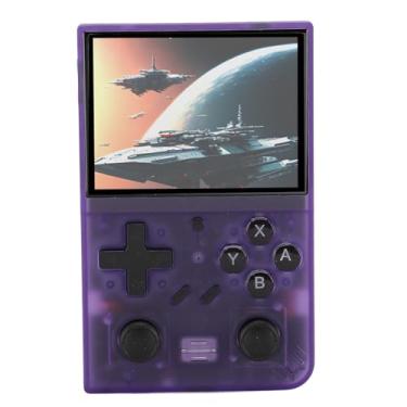 Imagem de Cryfokt Console de Jogos retrô Portátil, Design Confortável, Joysticks Duplos para Crianças, Console de Videogame Portátil para Viagens, Trabalho, Acampamento, Material Abs (Roxo)