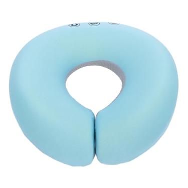 Imagem de Dioche Almofada Facial para Baixo, Espuma Viscoelástica, Macia, Confortável, Ergonômica, Massagem, Travesseiro Facial, Encosto de Cabeça, Almofada para Massagem Doméstica e (Azul)