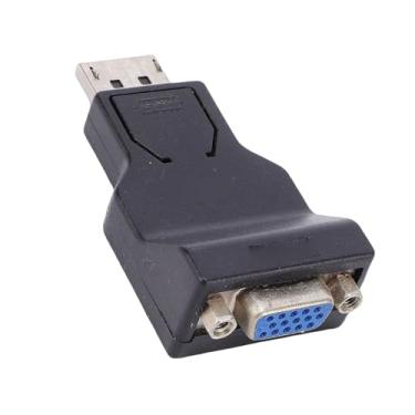 Imagem de Yunseity Adaptador DisplayPort para VGA, Conversor de Vídeo HD 1080P Com Mecanismo de Travamento para Monitor de Projetor de Laptop de Computador Desktop