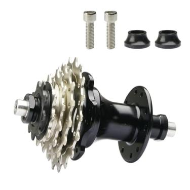 Imagem de Cubo de bicicleta liga de alumínio 95 mm largura aberta 20 furos 5 velocidades cubo traseiro de bicicleta estrutura de 2 rolamentos 9-11-13-15-18T relação de engrenagem