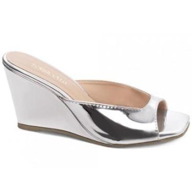 Imagem de Sandália Tamanco Anabela Salto Plataforma 7.5cm Feminina-Feminino