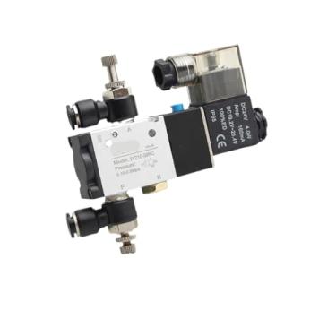 Imagem de Válvula solenoide pneumática 3V110-06NC 3V210-08 DC12V 24V AC220V 3-way 2-bit válvula de controle de direção de ar válvula solenoide de gás (3V110 SL4)